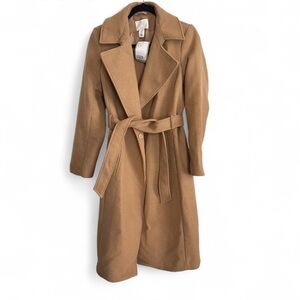 H&M Camel Trench Coat with Belt NWT